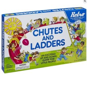 Hasbro Gaming Chutes and Ladders Game: Retro Series 1978 Edition